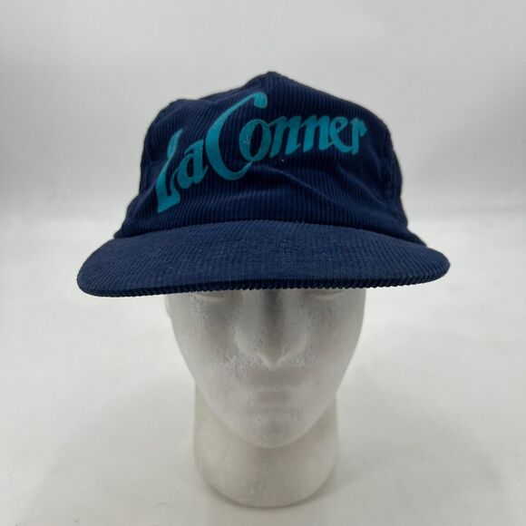 Vintage Smith Western Hat Mens Snapback Navy La Conner Corduroy Baseball Cap - Picture 2 of 15